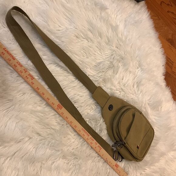 Westend canvas sling bag crossbody with adjustable strap (crosspost unisex) - Picture 5 of 12